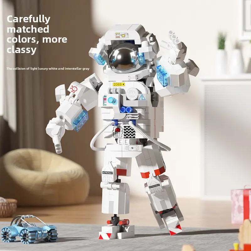 Space Station Building Blocks Set – Mini Astronaut Spacecraft Model with Solar Panels, Educational STEM Toy for Kids & Adults – Perfect Gift for Birthday, Christmas, or Science Lovers!