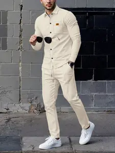 2026 New Men's Suit Set, Christmas Gift, Friday, Two-Piece, Blazer, Running Wear, Elastic Pants, Casual Fashion, High Waist, Ankle Length