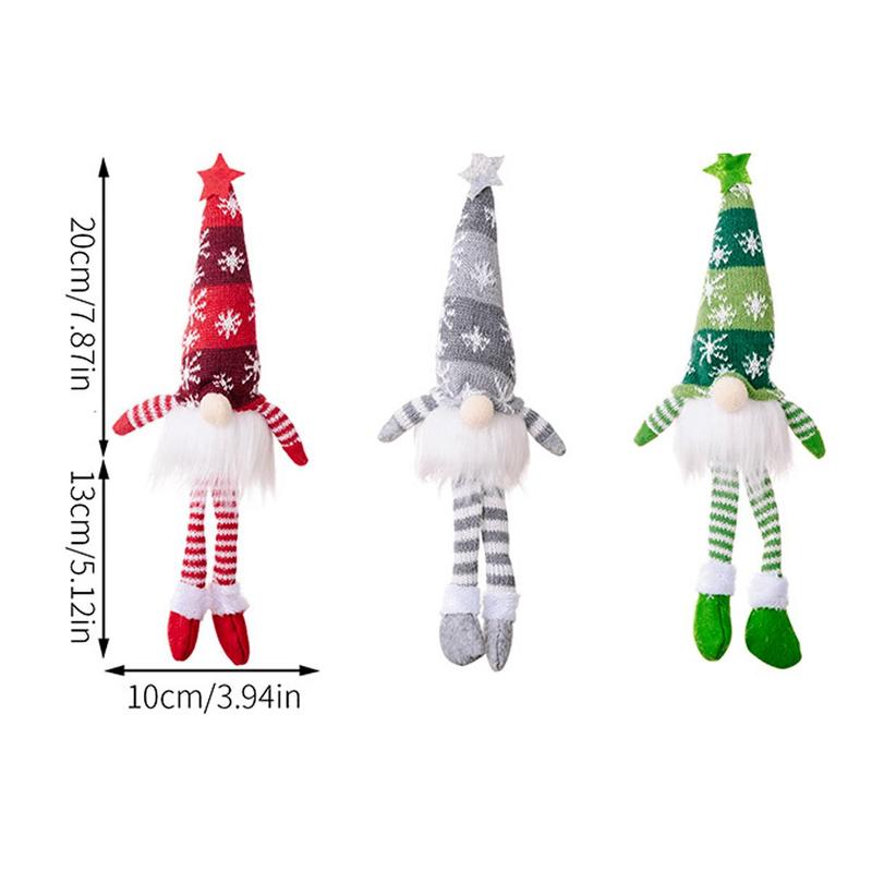 Cute Elf Design Hanging Light, 1 Count/3 Counts Creative Long-legged Doll Hanging Decor, Home Wall Decor Supplies for Living Room Bedroom, Great for Holiday Decoration Fireplace Window Decoration, Christmas Decoration, Decorative Ornament
