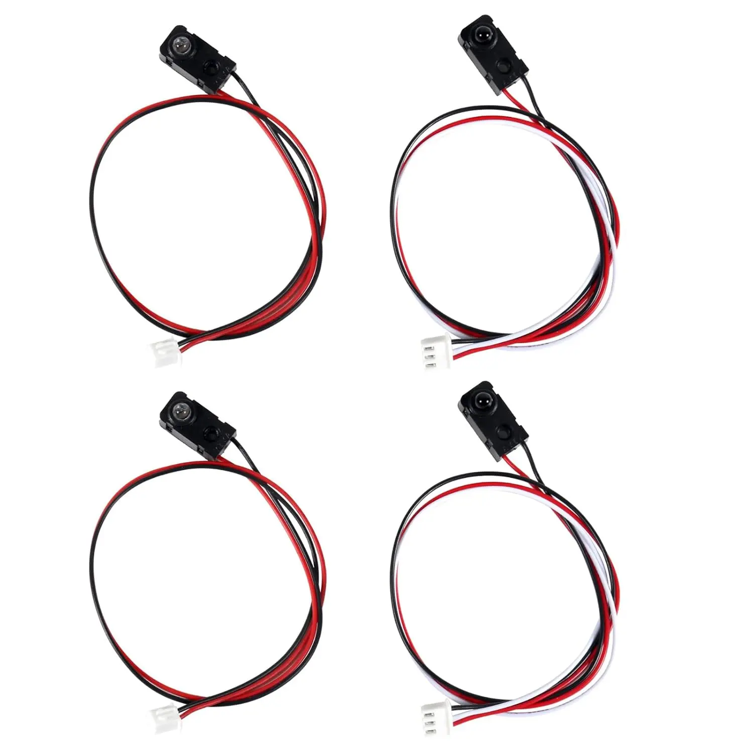 4 count IR Break Beam Sensor, 5MM LEDs Counting Module Split Through-Beam Photoelectric , 5V Photoelectric  Sensor,  Length 25cm,Test Distance 30CM, NPN Normally Open