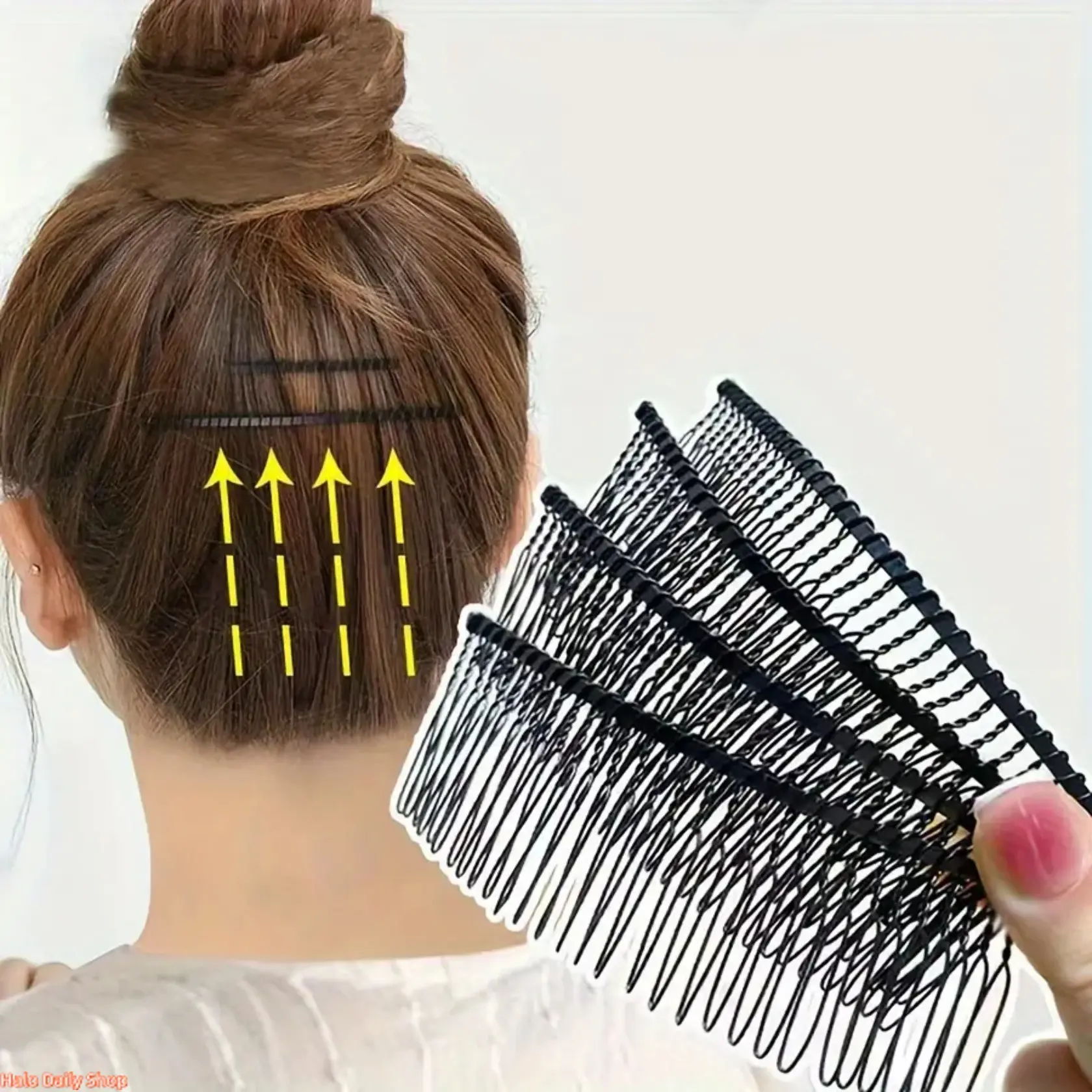 4 basic hair extension combs, hair clips, hairpins, headbands, hair ornaments, invisible hair combs for women.
