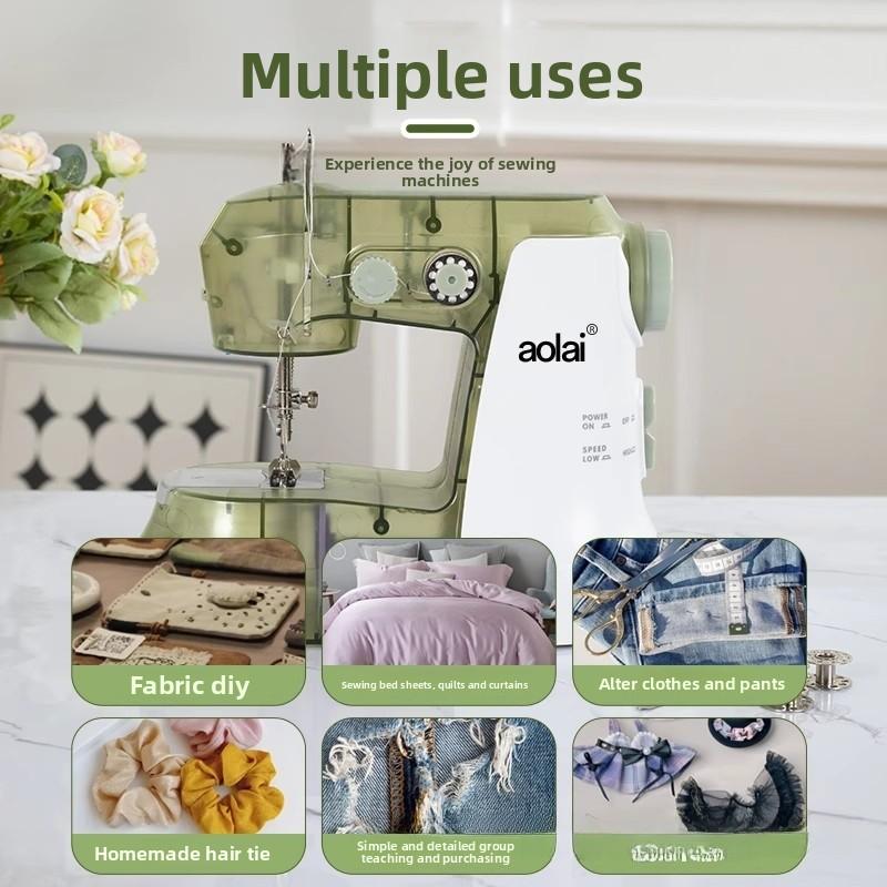 Household Electric Sewing Machine Small Mini Handheld Manual Multi Functional Fully Automatic Thick Fabric Sewing Machine