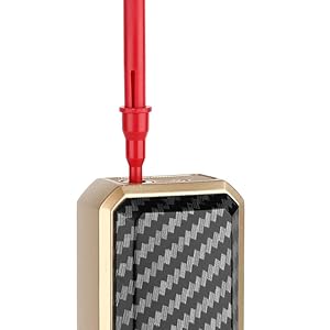 Butane, Windproof Cooking Lighter, Refillable Jet Butane Lighter with Safety and Fire Lock, Gift Box Package (Gas Not Included) (Carbon)