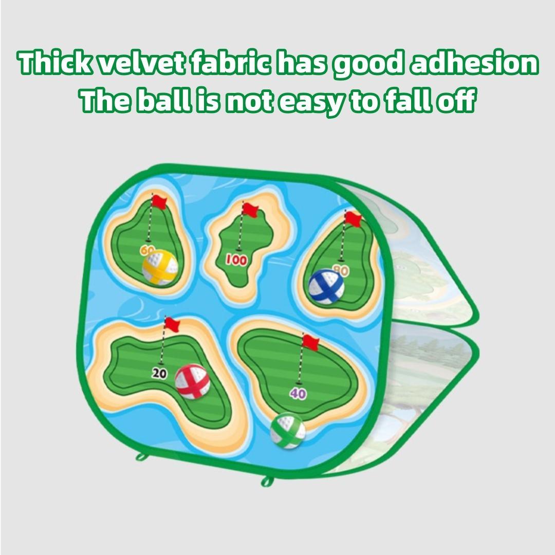 2-in-1 Golf Toy, 1 Set Indoor & Outdoor Golf Toy, Parent-child Interactive Game, Sports Toy for Kids, Birthday Gift for Boys & Girls