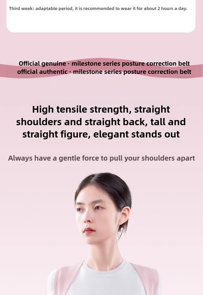 Back & Shoulder Posture Corrector — Unisex Adjustable Brace, Breathable, Discreet Under Clothes, Helps Hunchback, All-Day Wear for Office or Home