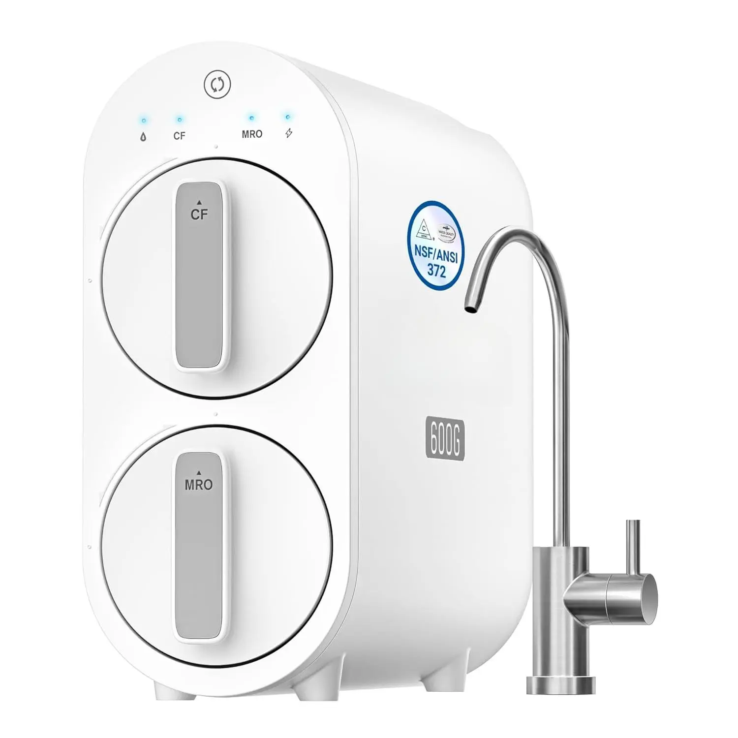 G2P600 Under-Sink RO System, 600 GPD Tankless RO Water Filtration| 7 Stage RO Water Filtration, NSF/ANSI 372 Certified, 2:1 Pure to Drain, TDS Reduction, Under-Sink Reverse Osmosis System