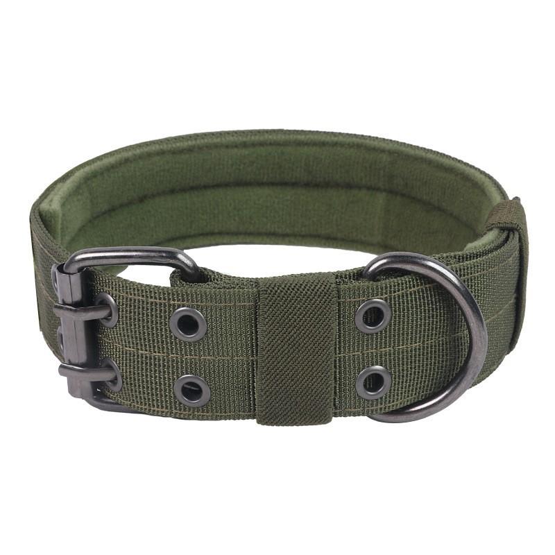 Tactical Dog Collar with Quick-Release Metal Buckle & Control Handle, Military-Grade Durable Nylon, Adjustable for Medium & Large Dogs, Camo Training Collar for German Shepherd, Pitbull, Rottweiler, Ideal for Walking, Hiking & Outdoor Training