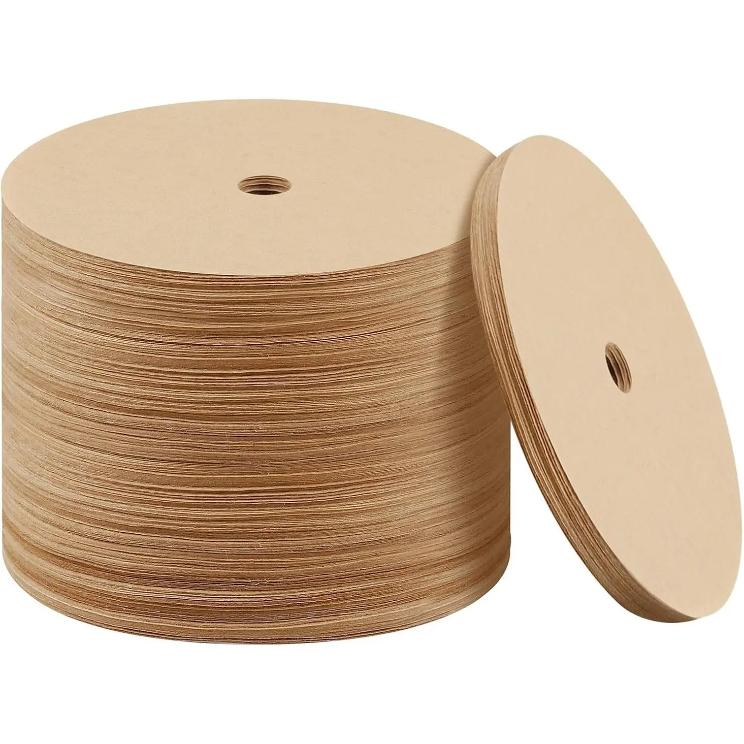 200 Count Percolator Coffee Filters, 3.75 Inch Natural Unbleached Disposable Coffee Filter Disc Coffee Filters for Camping Coffee Pot Home Office Use