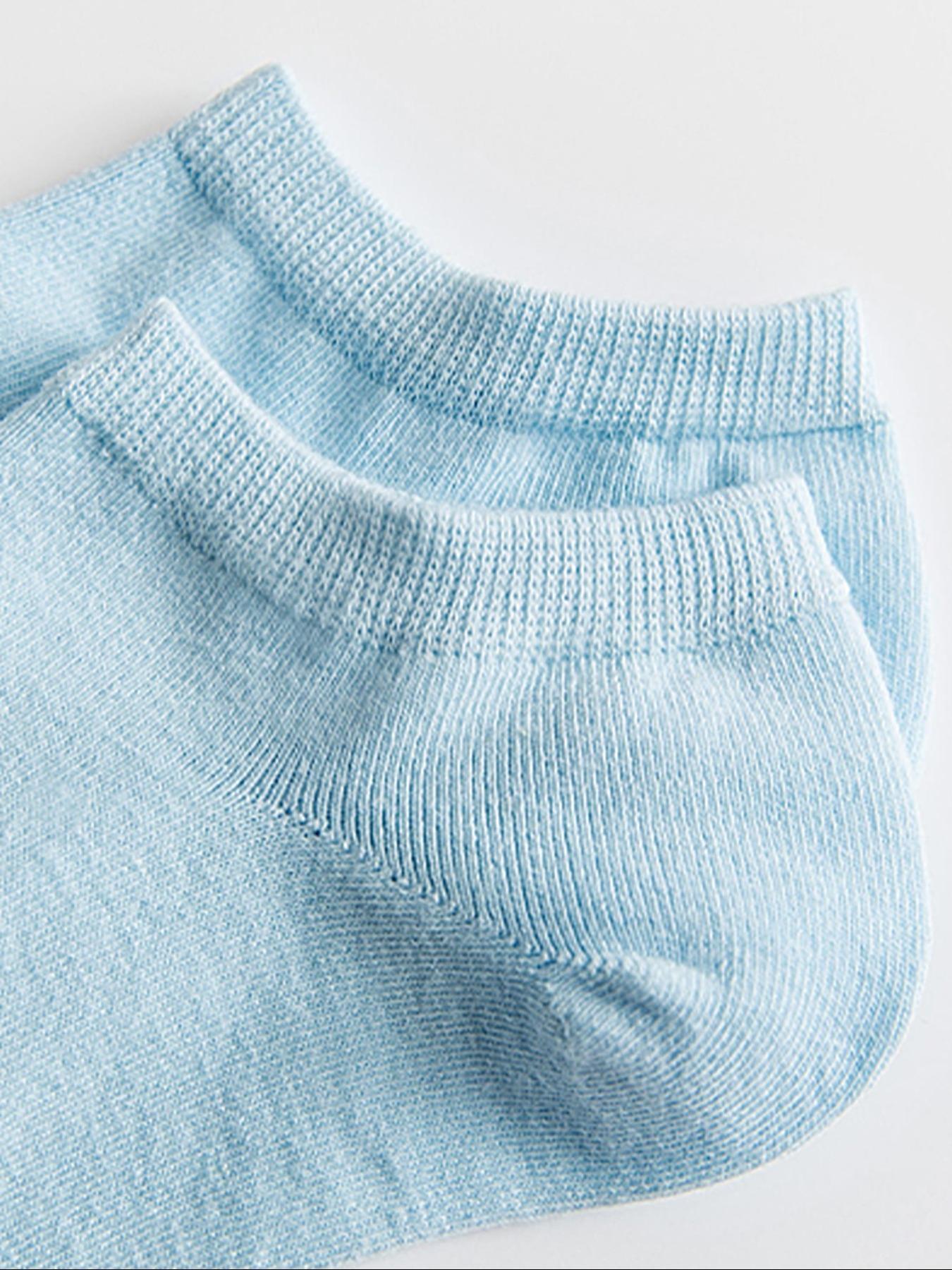Random Color Women's Solid Ankle Socks, Casual Moisture Wicking Low Cut Socks, Soft Comfy Breathable Socks for All Seasons Daily Wear, Underwear, Breathable Polyester Socks