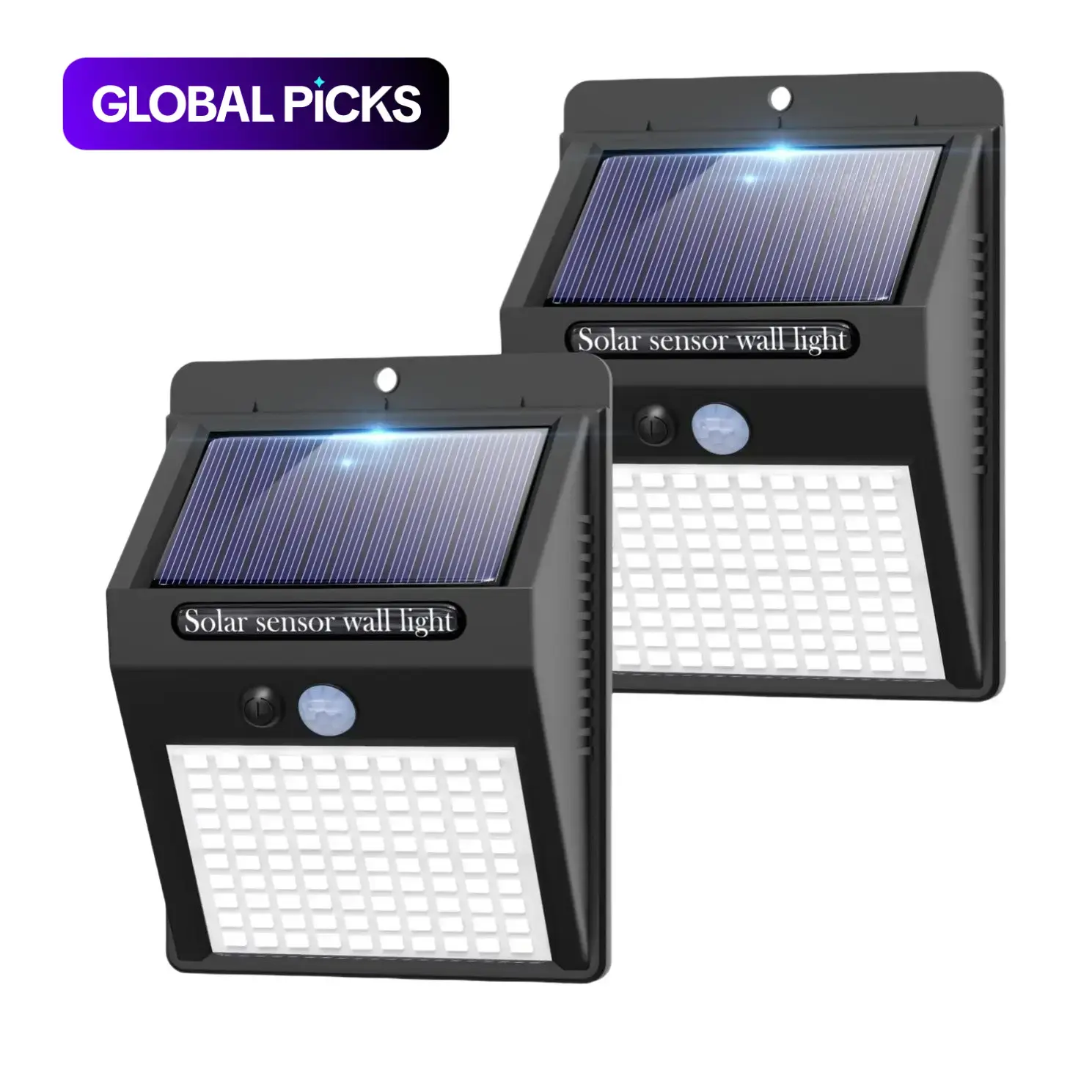 Solar-Powered Outdoor Light, Waterproof IP65 Motion Sensor Wall Light, Solar Lights for Front Door, Backyard, Garage, and Deck #GLOBAL PICKS