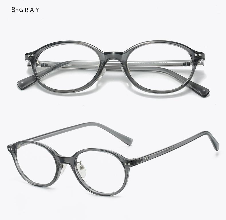 2026 New Oval Glasses Frame TR90 Anti Blue Light GlassesLeopard Small Size Korean Styles Ins Fashion Eyeglasses Frames