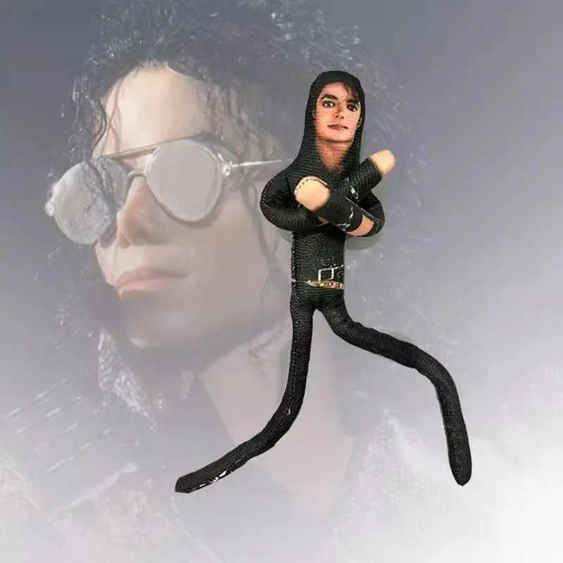 Anime Michael Jackson Cosplay Prop Doll Plush Stuffed Figure Dolls Room Decoration Abstract Joint Mobility Props Gift