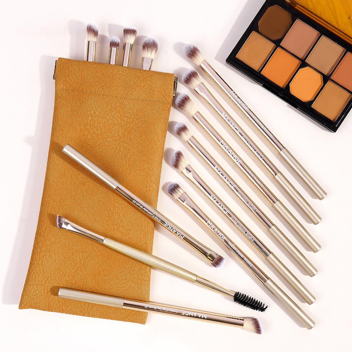 Professional Soft Makeup Brush Kits with Cosmetic Bag, 13pcs/set Eyeshadow Brush Set Multifunctional Makeup Brushes for Powder Liquid Cream, Makeup Tools for Women, Face Makeup Brushes, Brush Combo