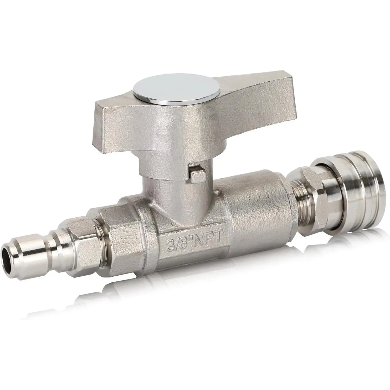 Ball Valve Pressure Washer, DN10 Ball Valve, 3/8" High Pressure Ball Valve for Power Washer Hose, 5000 PSI (3/8" Female BSP)