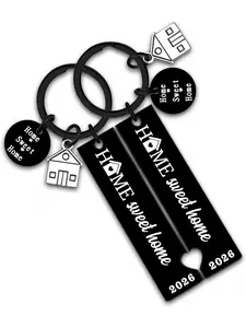Two perfect housewarming gifts for your new home: sweet home keychains. Ideal housewarming gifts for 2026, perfect for couples or new homeowners.