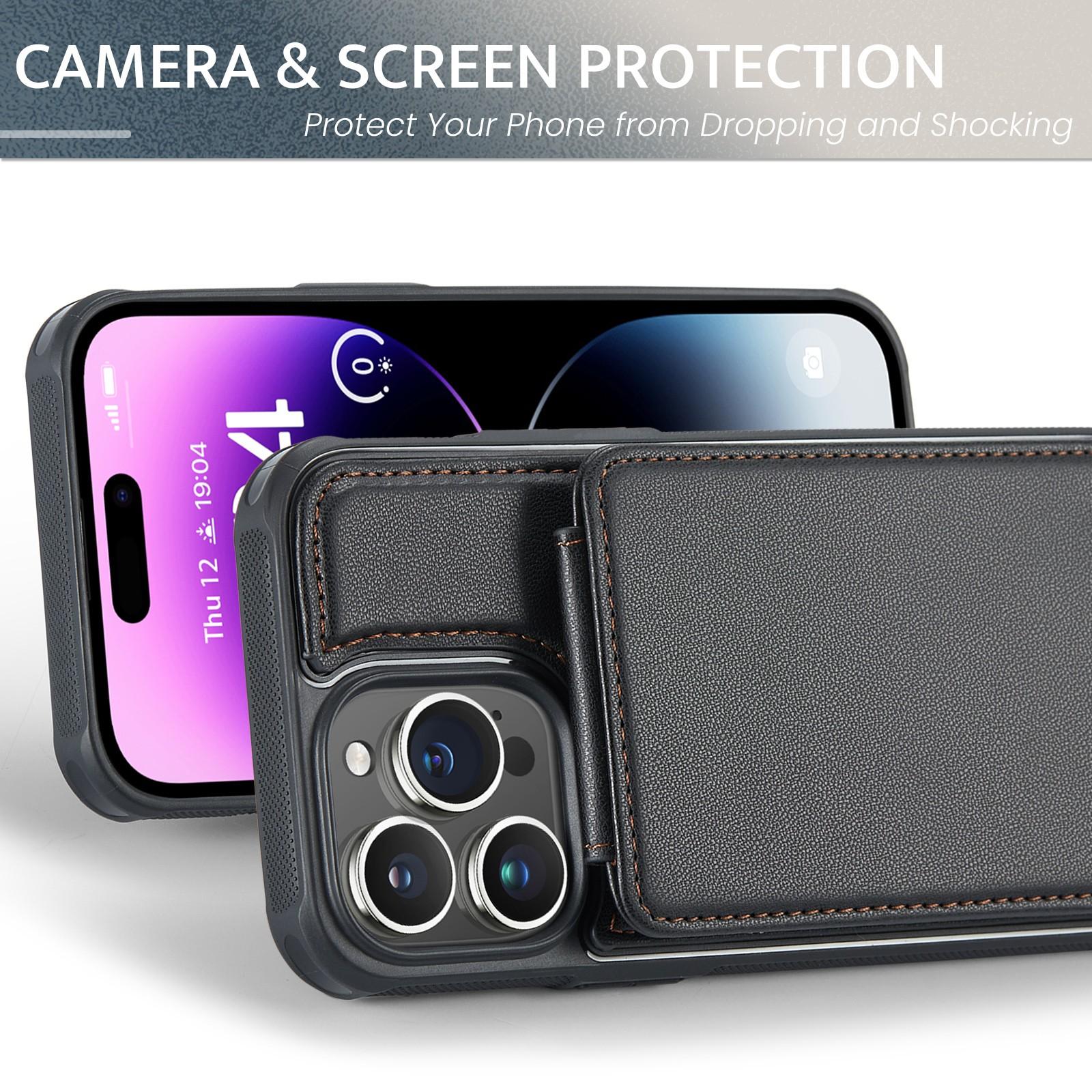 OREKROY Retro PU Leather Wallet Phone Case for iPhone 17 16 15 14 13 12 Pro Max 17 Air with RFID Blocking, Card Holder, Magnetic Back, Shockproof Flip Cover, Stand Function, Full Protection, Anti-Scratch Design OREKROY Retro PU Leather Wallet Phone Case for iPhone 17 16 15 14 13 12 Pro Max 17 Air with RFID Blocking, Card Holder, Magnetic Back, Shockproof Flip Cover, Stand Function, Full Protection, Anti-Scratch Design