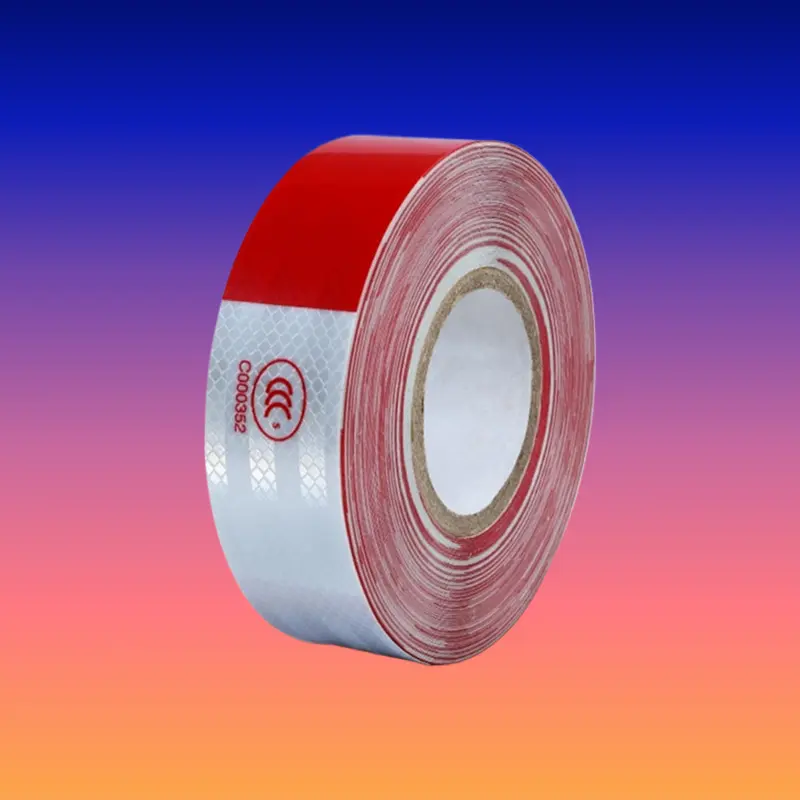 Synthetic Luminous Reflective Safety Warning Strip for Truck Trailer, Self-Adhesive Backing, DOT Compliant, 5cm x 29m, Suitable for Car Body & Traffic Barriers