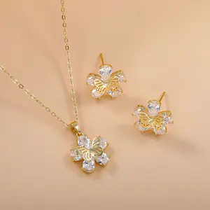 # 90 Jewelry Set Series: Light Luxury High-End Accessories, Niche Design, Gold-Plated Copper Jewelry Set silver synthetic moissanite pendant necklace fashion jewelry party various occasion summerwins sri lanka zircon unisex style add note day gift cuban