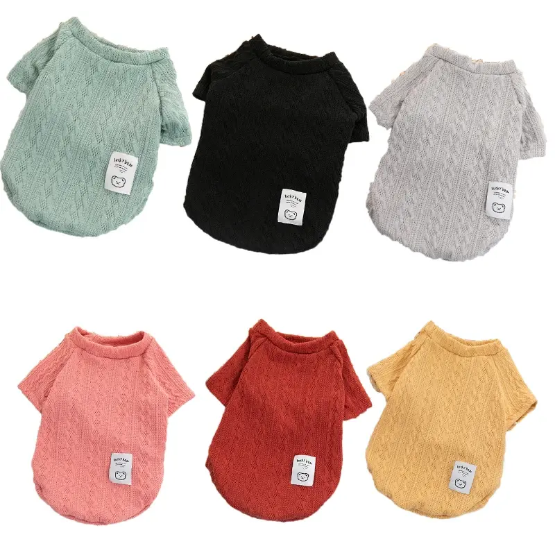 Luxury Wool Blend Dog Sweater - Designer Knit Winter Clothing for Small Dogs & Cats