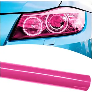 11.88x48 Inches  Light Tint Film, Self-Adhesive  Headlight Taillight Fog  Light Vinyl Wrap Protector Film, Cuttable  Tint Sticker Auto Modification Cover for  ()