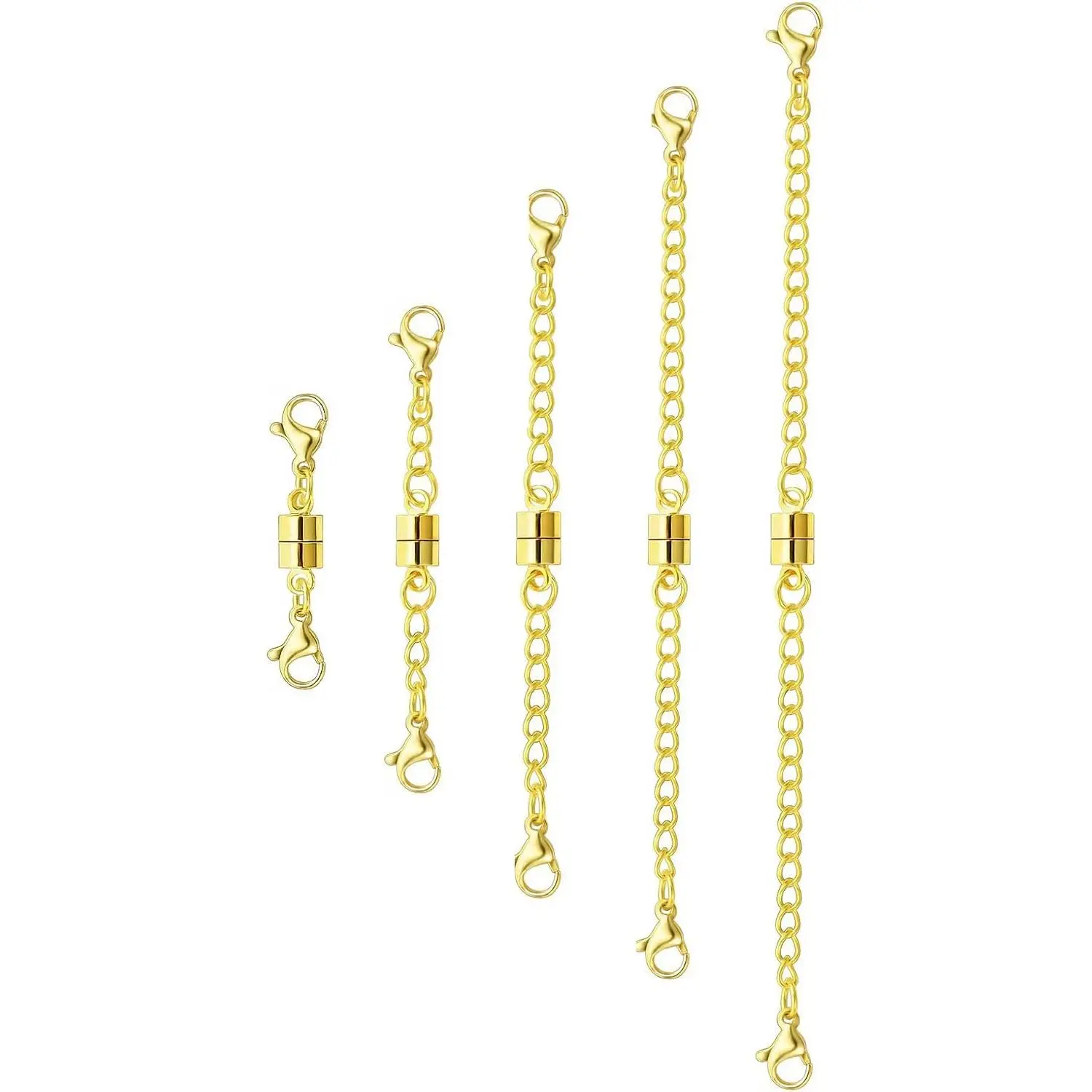 Necklace Extender with  Clasps, Chain Extenders for Necklaces |  and   Necklace Clasps and Closures with Necklace Extenders for Women, Bracelet Extension  Extenders
