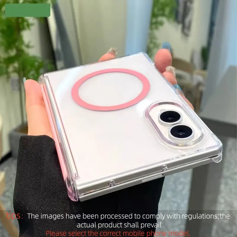For Samsung Z Fold 8 Wide Case Hard Transparent Hinge Protection for Magsafe Cover for Galaxy Z Fold 8 Ultra for Samsung Fold 7 6