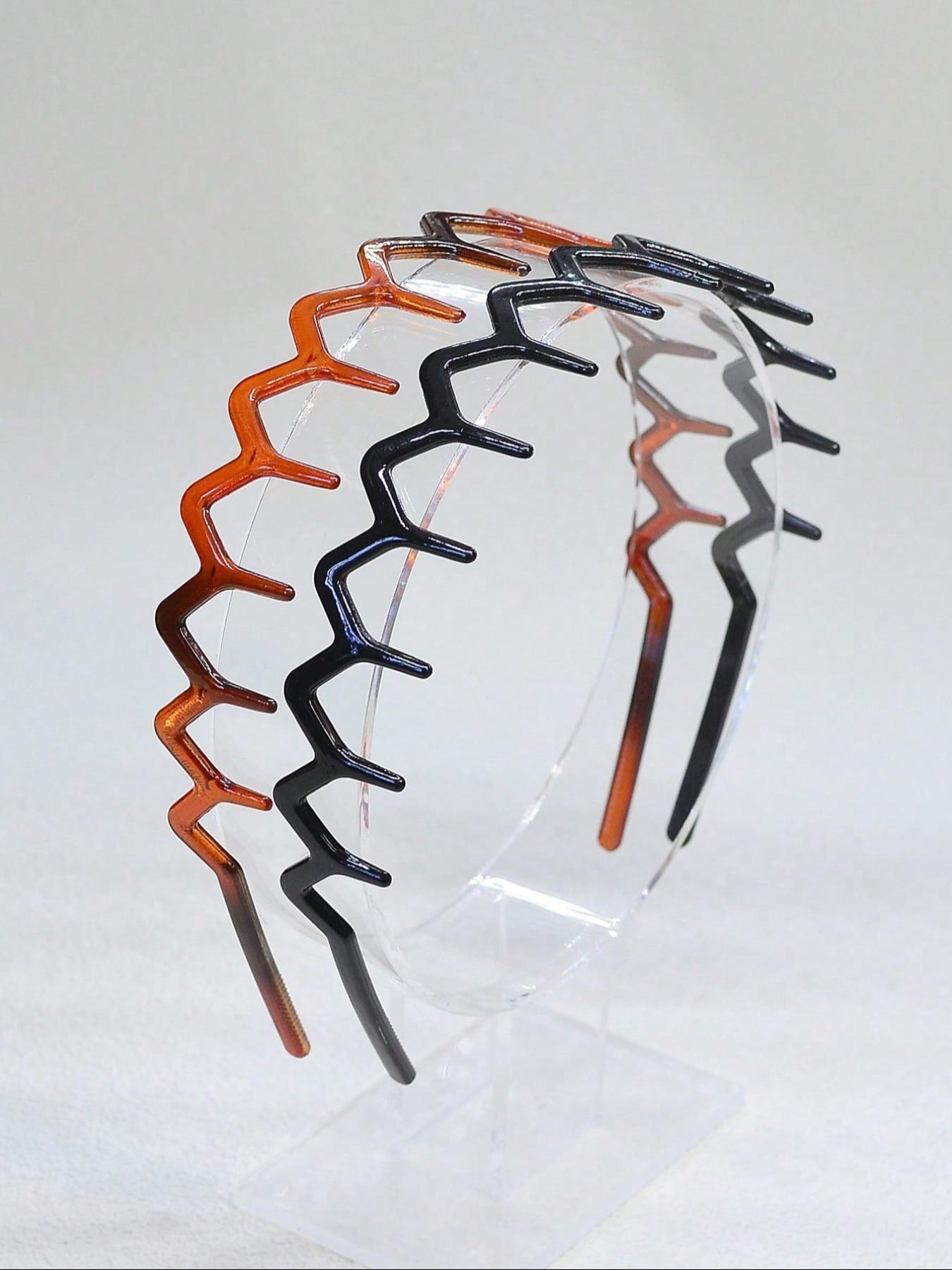 Wave Design Hair Hoop, Casual Versatile Hair Accessories for Women & Girls, Minimalist Headwear Suitable for Thick Hair, Zigzag Headband, Zig Zag Headbands