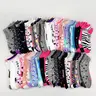 【Black Friday】10/20 Pairs Colorful Fun Patterns Low Top Ankle Socks, Cute Novelty Breathable Socks for Spring Summer, Casual Knit Heart Design, Striped Ankle Socks, Graphic Ankle Socks