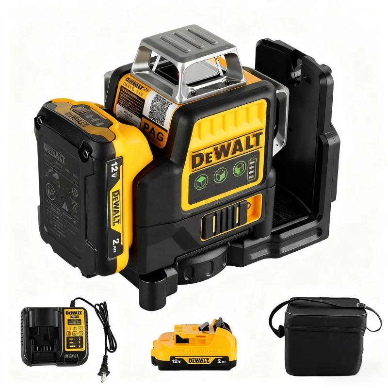 DEWALT DW089LG 12V Cordless Green Laser Level 12 Lines 360° for DIY & Professional Use