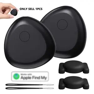 Key Finder Locator Tracker for Apple 1/2/4-Pack (iOS Only), With magnetic Silicon Case Item Finders for Keys, Luggage, Worldwide Key Finder Tags for iPhone Works with "Find My" App