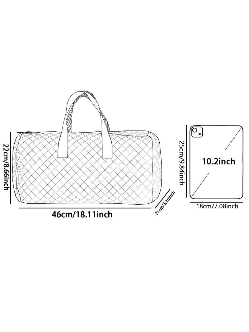 Cat Pattern Travel Bag, Large Capacity Travel Duffle, Portable Overnight Stylish Travel Bag, Yoga Training Bag, Portable Crossbody Bag with Shoe Storage, Traveling Bag