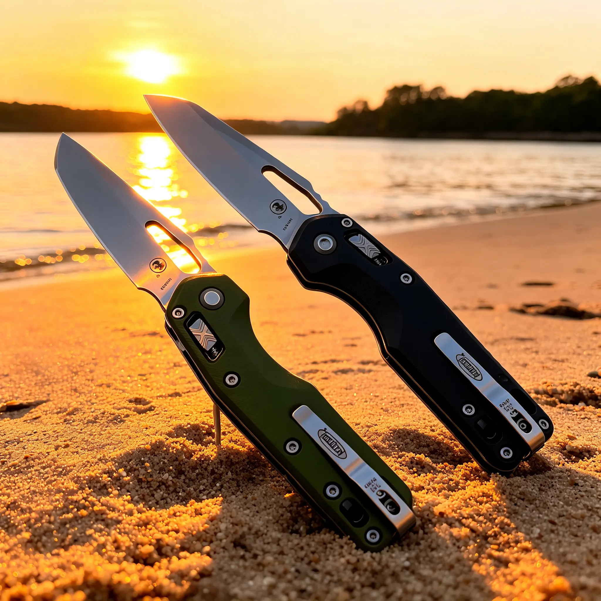 Affordable EDC Knife MSI M390MK Steel Button Lock G10 Handle Folding Knife Under $40