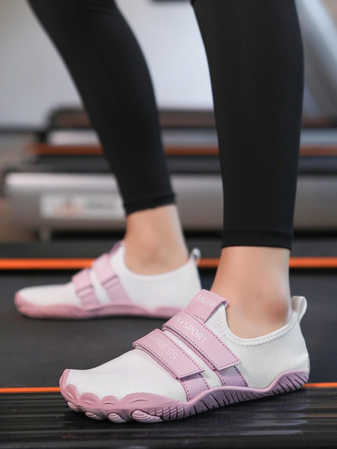 Unisex's Solid Color Velcro Sports Shoes, Casual Comfortable Breathable Gym Shoes, Breathable Workout Shoes, Breathable Walking Shoes, Training & Gym Shoes for Weightlifting & Squat Training, Sporty Shoes, Workout Sneakers