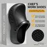 Anti-slip Waterproof Oil-Resistant Chef Nurse Work Slippers for All Seasons, Lightweight Cushioned Wide Toe EVA Soft Sole Shoes for Hospital Kitchen Restaurant