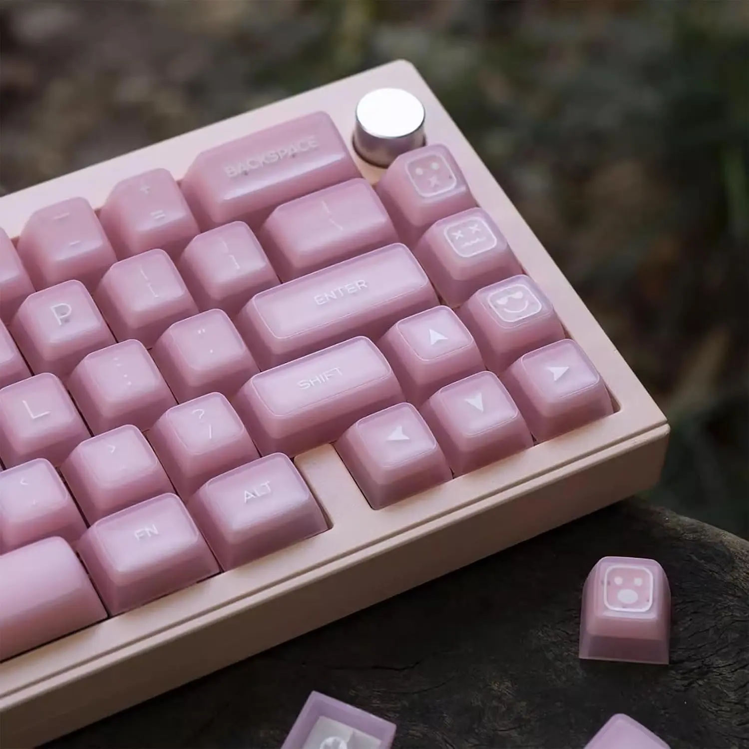 SA Profile 142-Key Doubleshot Jade Keycap Set, Translucent Multi-Size Design, Gaming Look, Light Penetration, for 61/64/87/104/108 Cherry MX Switches Mechanical Keyboards, Custom Keyboard Setup, Different Typing Experience, Manufacturer Warranty
