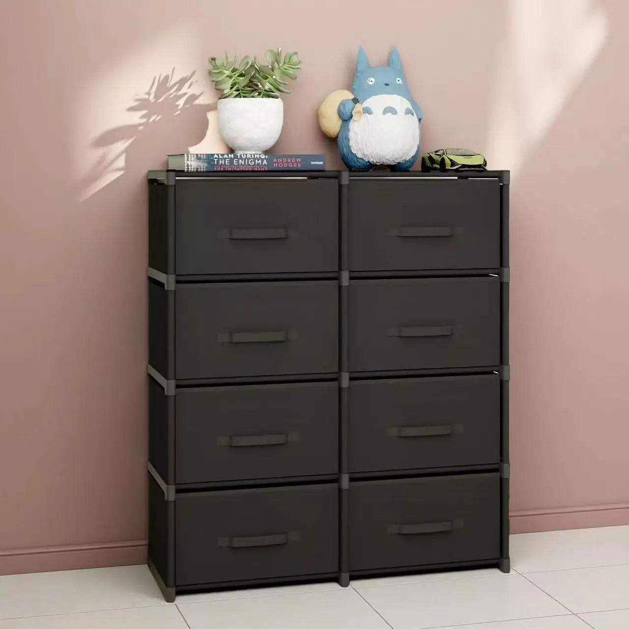 Fashionable Iron Frame Drawer Cabinet, Large Capacity Multi-Drawer Storage, Portable Office, Bedroom, Closet, Laundry Room, Home Organizer