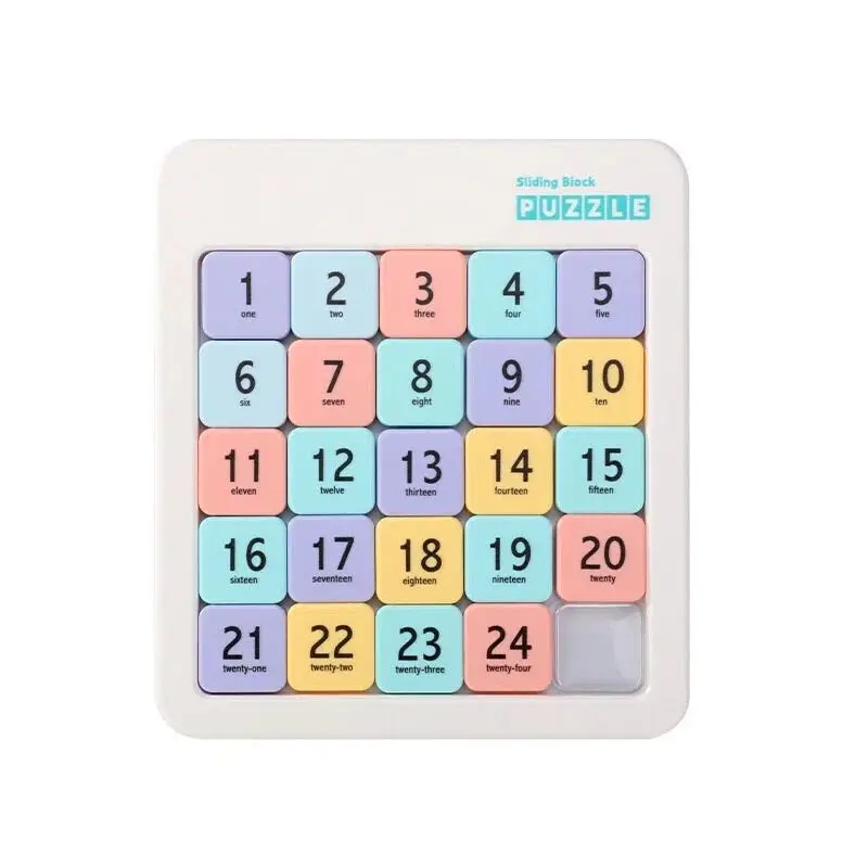Digital Sliding Puzzle Magnetic Math Game, Party Activity Supplies, Party Gift, Educational Toy, Fun Brain Teaser, Ideal for Kids & Adults