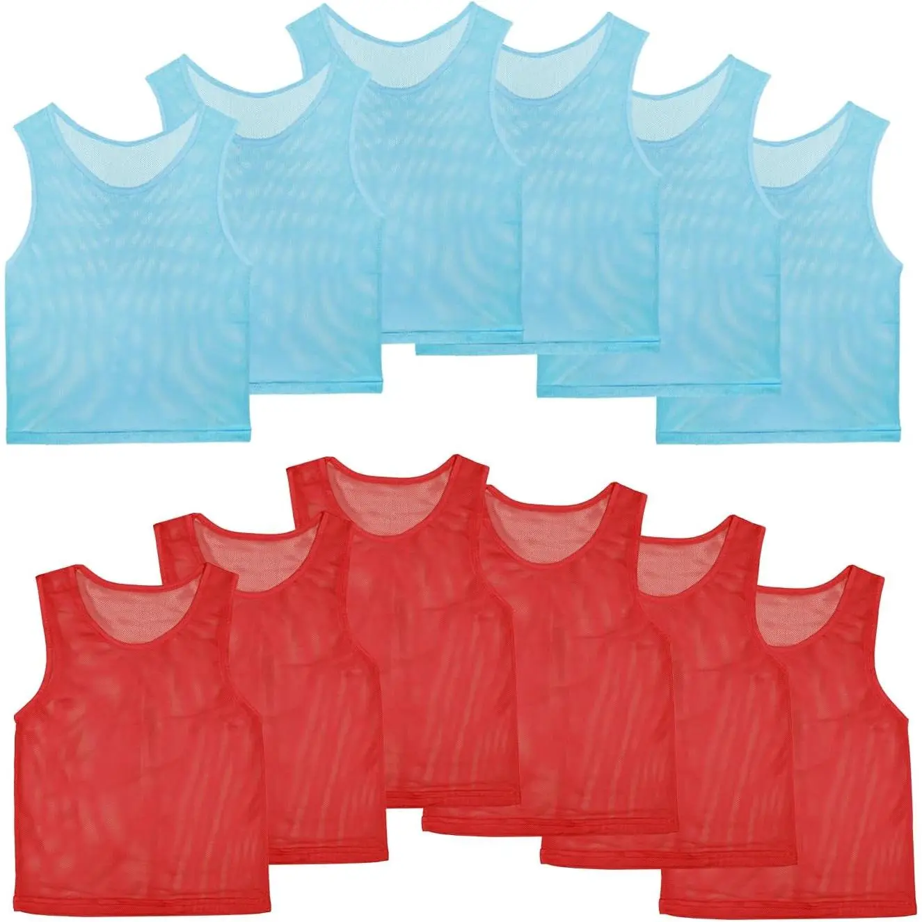 Pinnies Team Practice Vests for  Youth Teen Adult,Mesh Scrimmage Jersey for Soccer Football Basketball