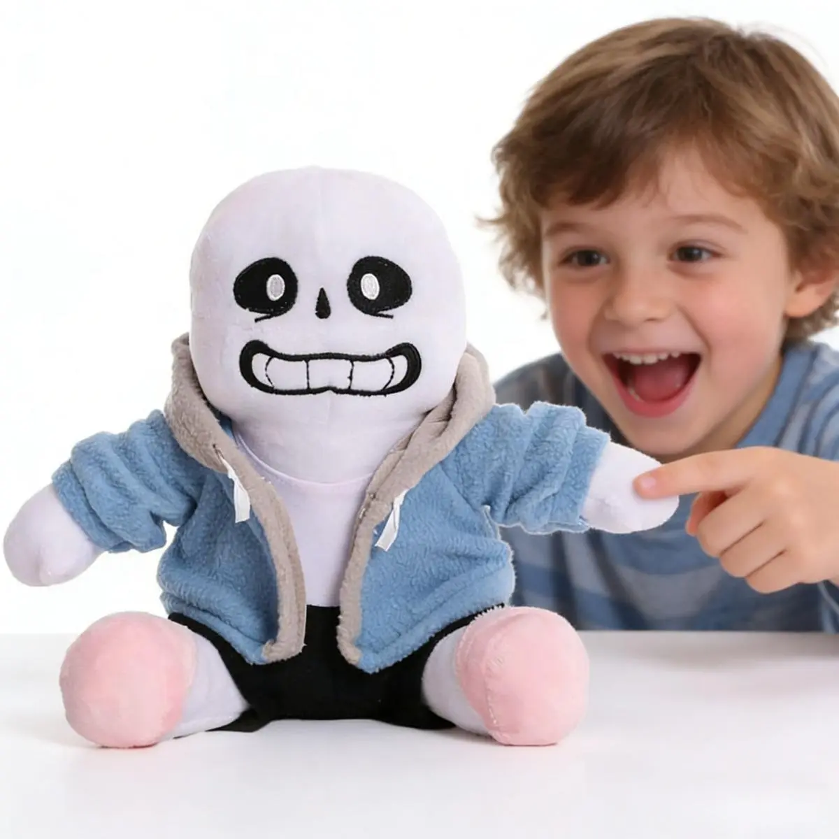 Cute Skull Plushie | Soft Skeleton Stuffed Doll, Best Birthday & Christmas Gift for Gamers & Collectors | Ultra-Soft Hug Buddy