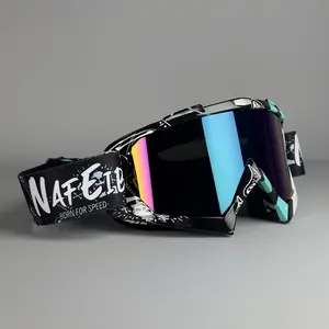 Motorcycle Helmet Goggles for Off-Road Bikes, UV Protection, Windproof Skiing, Cycling, Outdoor Sports Glasses/mask