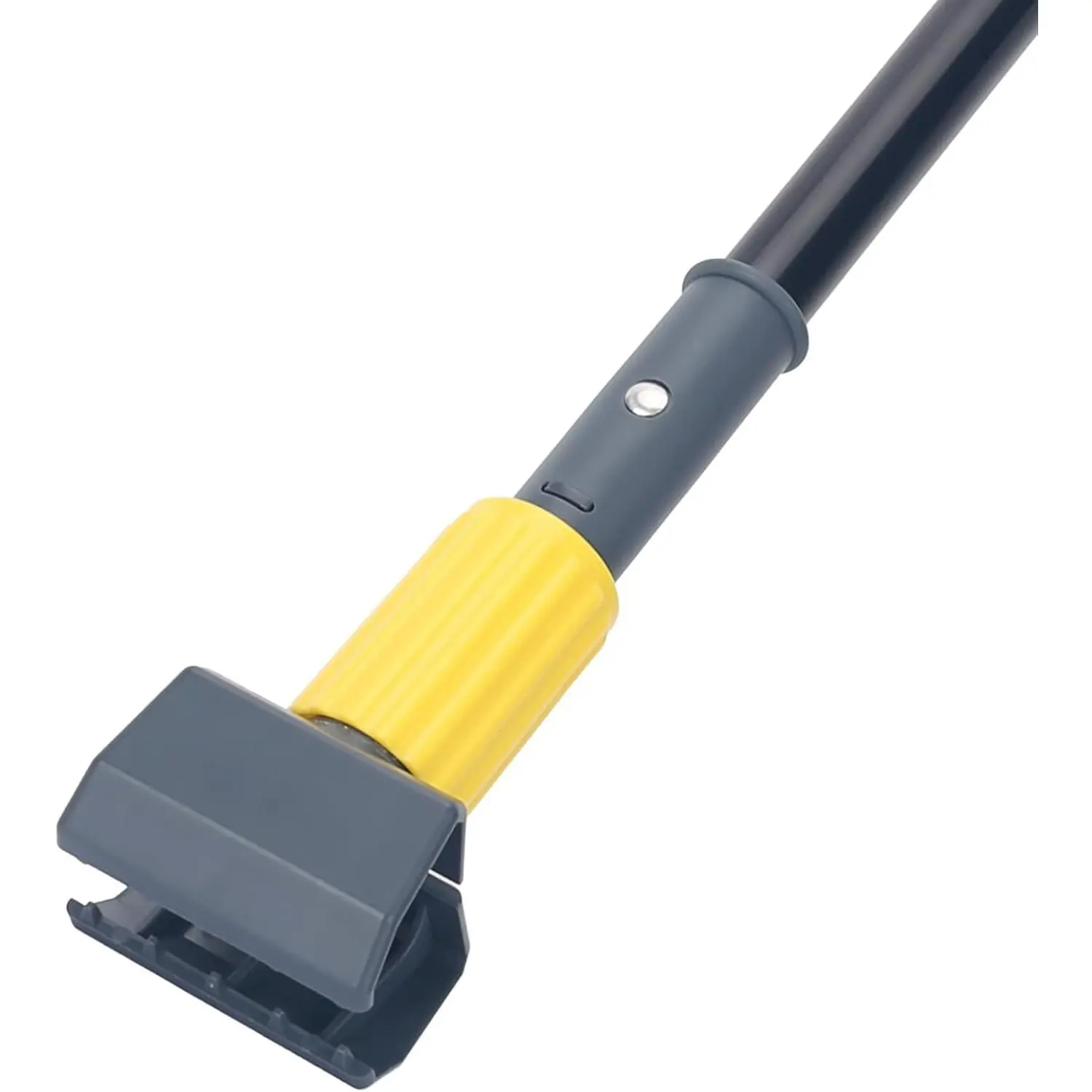 Metal Mop Handle Commercial Heavy Duty,58" Industrial Mop Stick with Jaw Clamp,Wet Gripper Mops Head Replacement Holder for Floor Cleaning