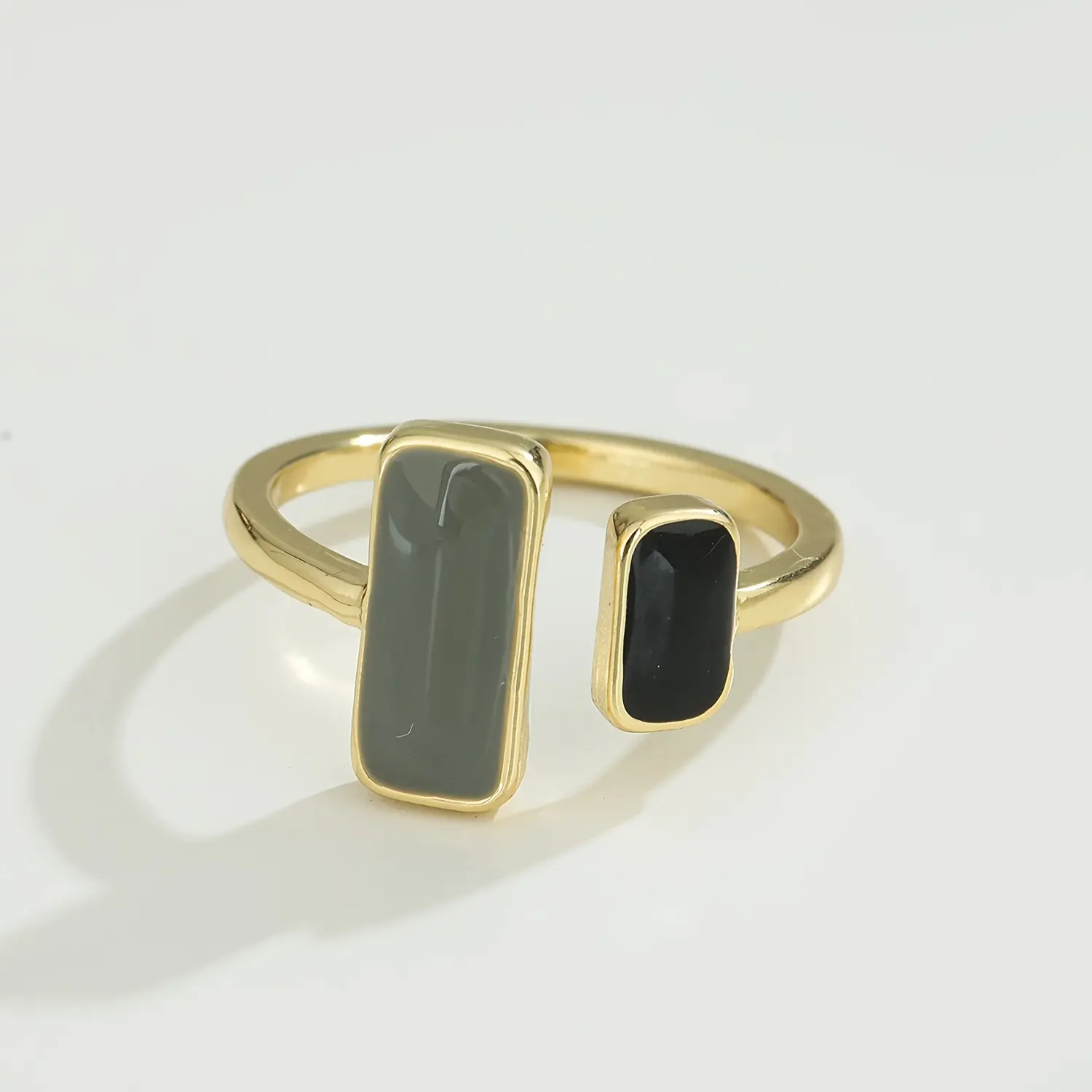 Bohemian Ring with Oval Design, Adjustable Stacking Jewelry for Unisex Daily Wear and Party Accessories, Boho Rings, Everyday, Alloy Rings