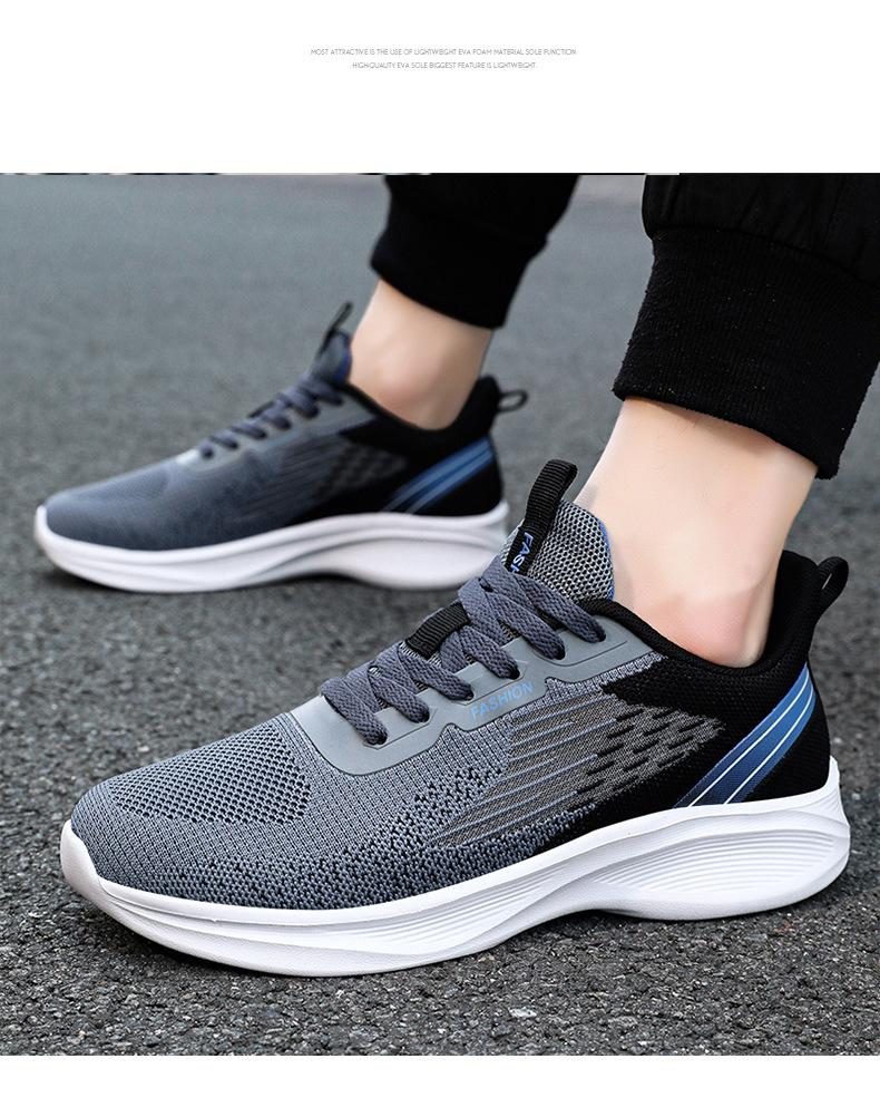 2026 Men's Sports Shoes, Men's Summer Breathable Lace-Up Running Shoes, Popular Fashionable Men's Sneakers
