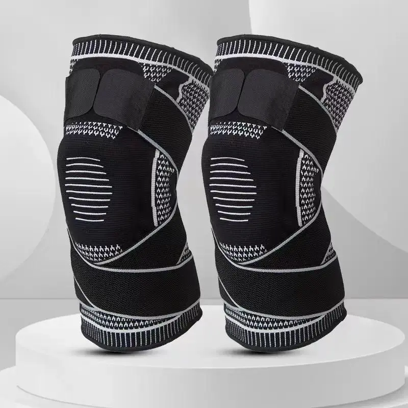 Unisex 2-Pack Microfiber Knit Sports Knee Sleeves, Compression Protective Gear for Running, Sports & Outdoor Activities, Sports Knee Sleeve