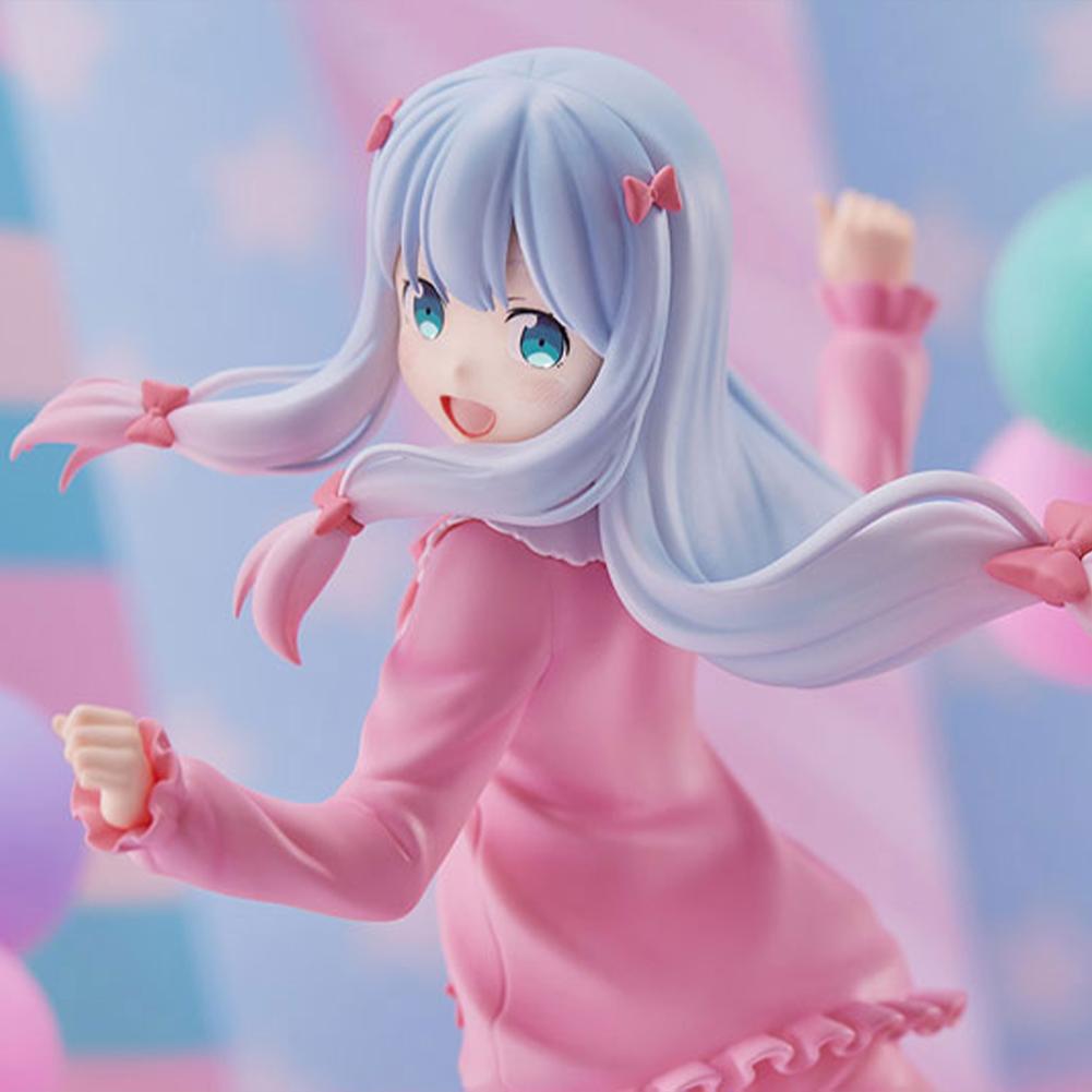 20CM Anime Lzumi Sagiri Figure Pink Pajamas Action Figure PVC Kawaii Girl Model desktop ornaments Collection Dolls Toys Gifts