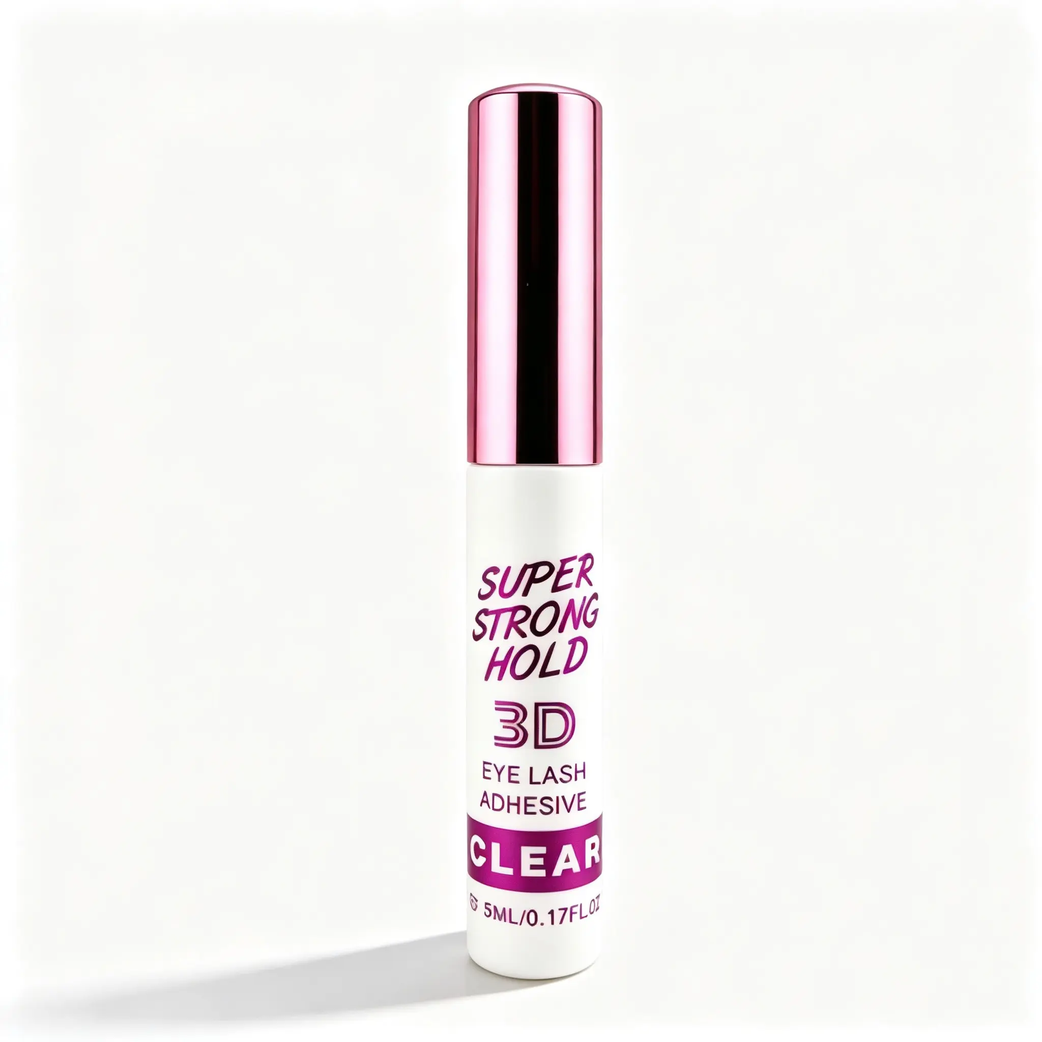 Super Strong Eyelash Glue Adhesive, Makeup, for Eyelash Extensions, Compact Size Portable Design, Quick Dry, Sweat-Proof, Easy Removal, Suitable for Sensitive Eyes, Gentle, Gym Users, All-Day Wear