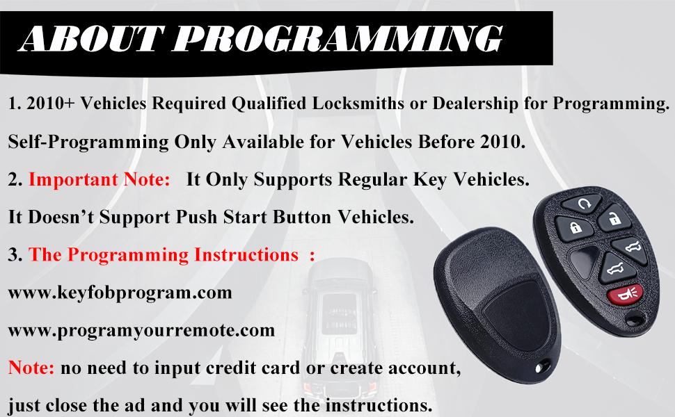 Fob Replacement Fits for Chevy Tahoe Suburban GMC Yukon/Yukon XL Cadillac Escalade ESV/EXT 2007 2008 2009 2010 2011 2012 2013 2014 Entry Start Control 22951510