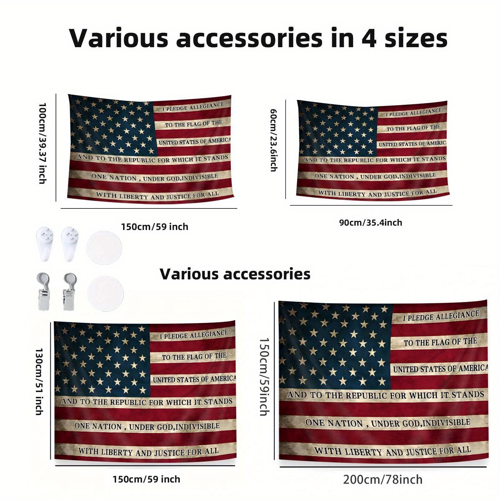 1pc Independence Day Tapestry, 4th Of July Tapestry, Large Patriotic Tapestry for Wall Decor, 28.7*37.4inch/59*78.74inch, Patriotic Wall Decor, Patriotic Home Decor, Independence Day Party Supplies, Fourth Of July Decorations