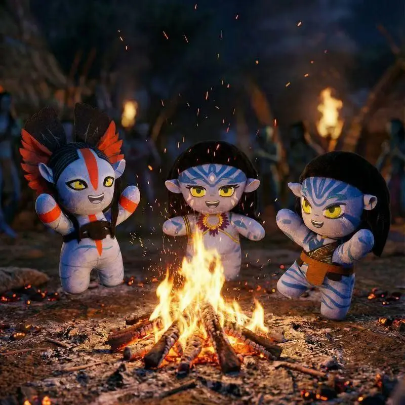 23cm Avatar 3 Fire and Ash Movie Peripheral Varang Figure Plush Doll Q Neytiri Stuffed Companion Doll Collectible Jake-Sully Toy