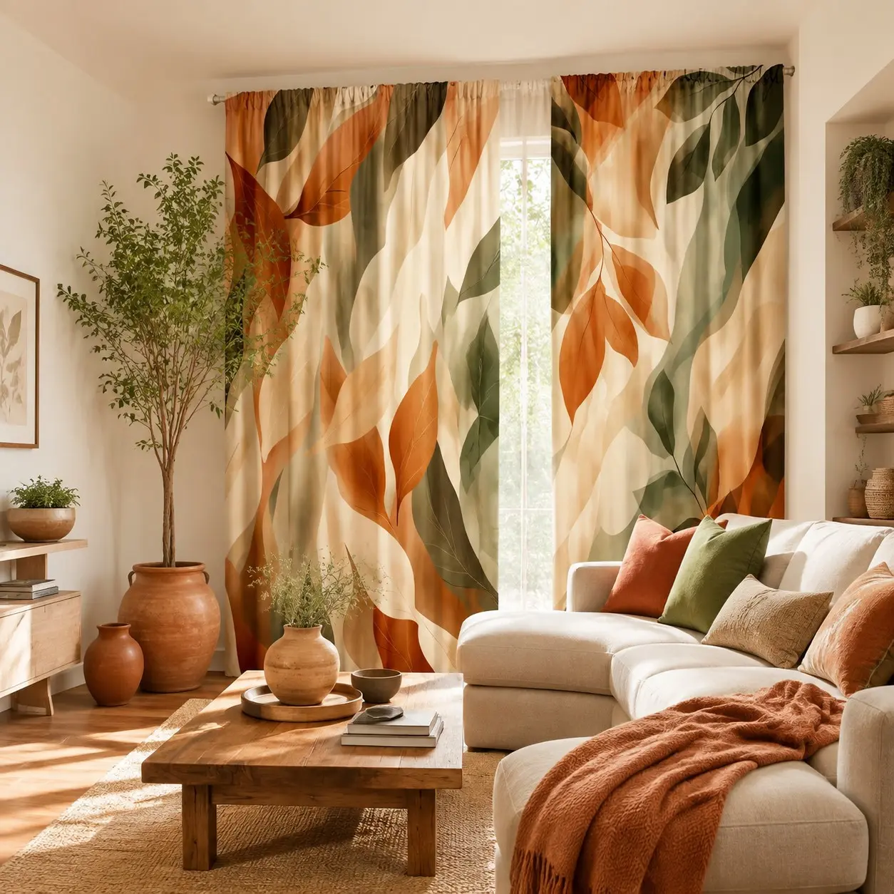 Modern Semi-Solid Insulating Curtains, Suitable for Bedroom, Living Room, Kitchen, Colorful Abstract Patterns, Art Style Curtains, Enhance Privacy Protection